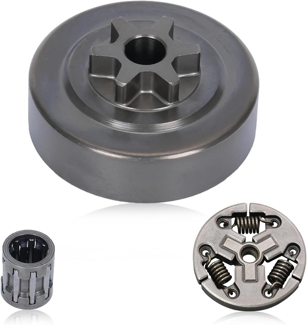 Clutch Drum Sprocket with Bearing for Echo CS-310 CS-352 CS-353ES, 3/8" 6T Chainsaw Sprocket Rim Fit for Shindaiwa 305s 340s Replace A556000541 A556000542 A556000543