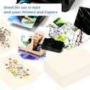 200 Sheets Ivory Printer Paper 8.5x11, 32 lb/120 gsm Stationery Paper, Cream Cardstock Paper Sheets for Printing, Copy, Crafts, Letters, Invitations, Laser & Inkjet Printer Compatible