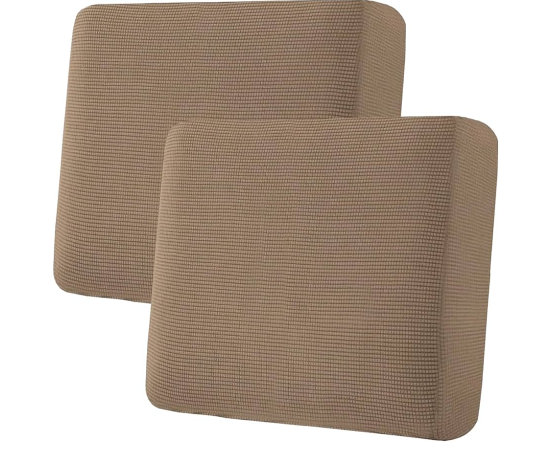 H.VERSAILTEX Super Stretch Individual Seat Cushion Covers Sofa Covers Couch Covers Slipcover Sets Thick Jacquard Textured Twill Fabric (1 Piece Large Sofa Cushion Covers, Dand)