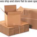 Partners Brand P241818 Corrugated Boxes, 24"L x 18"W x 18"H, Kraft (Pack of 10)