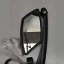 Handlebar Bike Mirror, Scratch Resistant Glass Lens, Ajustable and Rotatable Safe Rearview Bicycle Mirror (Silver Lens for Left)