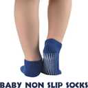 EPEIUS Baby Socks Low Cut Non-Slip Socks for Newborn Infants Toddlers Girls Boys Ankle Socks with Grips 12 Pairs (0-6 Months)