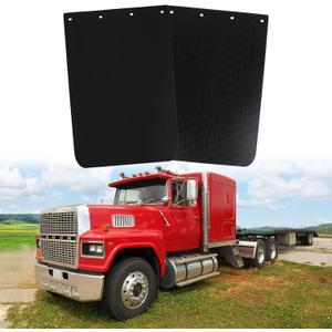 Mud Flaps for Semi Truck 24x36Polymer Truck Mud FlapsHeavy Duty Semi Mud Flapfor Semi Truck TrailerAnti-SplashWeather Resistant, Easy InstallationPair