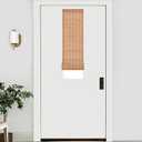 LazBlinds No Tools No Drill Bamboo Roller Shades, Cordless Bamboo Blinds, Light Filtering Roll Up Blinds for Windows, French Door, Porch or Patio, 12'' W x 40'' H, Ceylon Light Russet