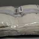 Pleated Blackout Linen Curtains 108 Inches Long for Living Room Patio Sliding Door Pinch Pleat Rings Hooks Back Tab 100% Black Out Bedroom Beige Curtains Boho Modern Window Panels Set of 2