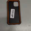 for Defender Phone Case iPhone 12 Case with Belt Clip, for Shockproof iPhone 12 Case Heavy Duty Rugged, 2 Layers of Sturdy for iPhone12 Cases, Military-Grade Cover for iPhone12Case Black & Orange