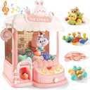 Large Claw Machine for Kids Adults, Mini Vending Machine with 30 Fun Toys, Candy Dispenser Machine, Prize Dispenser with Music L