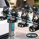 Bike Rack Hitch Mount 4 Bikes (240lbs Capacity), Bike Rack for Car Made with Heavy-Duty Steel, Dual Cradle Systems, Bicycle Carrier for Car, SUV, Truck 2 Receiver