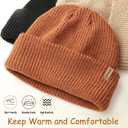 Bebila Baby Beanie Toddler Infant Winter Hats Knit Warm Caps for Boys Girls (6-36 Months, Black+caramel+khaki)