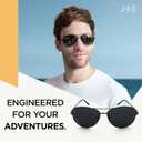 J+S Premium Classic Aviator Sunglasses, Polarized, 100% UV protection for Teen boys and girls or small faced women and men