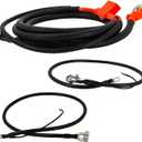Battery Cables Kit Fits for 1995-1997 Ford F250 F350 Super Duty w/Powerstroke 7.3 V8, F5TZ-14301-A + F2TZ-14301-D + F5TZ-14300-B, Replaces A382UHLC A462UHC A12300HP/ WC9352 WC8982 WC9316