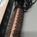 Ufree Lonic Thermal Brush, 1.5 Inch Heated Round Brush for Blowout, 30s Fast Heating Curling Brushes with 9 Temp Settings, Dual Voltage Travel Hair Styling Tool, Not Blow Dryer