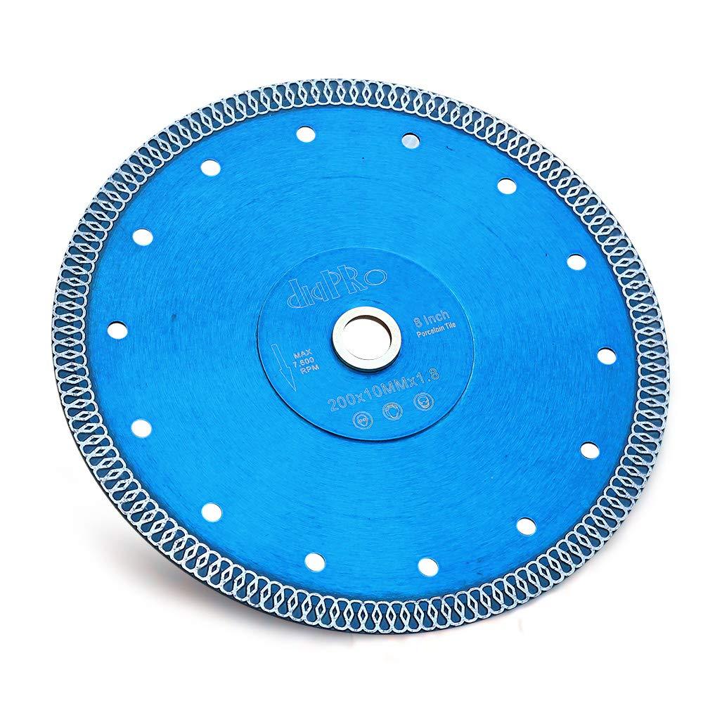 Diapro 8 Inch Super Thin Diamond Porcelain Blade Tile Cutting Blade for Cutting Granite Marble Porcelain Ceramic Tile