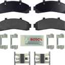BOSCH BE652H Blue Ceramic Disc Brake Pad Set With Hardware - Compatible With Select Ford Explorer, Ranger; Mazda B2300, B2500, B3000, B4000; Mercury Mountaineer; FRONT