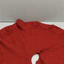 Red Christmas Tree Skirt 48 Inch Ruffled Red Round Christmas Tree Mat Acrylic Fiber for Xmas Home Party Decorations