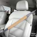 Extra Long Seatbelt Covers for Adults Kids Women & Men, Soft Car Seat Belt Strap Cushion for Sedan, SUV, Trucks, Shoulder Neck Chest Protector Pads, Auto Accessories, 1pc, Beige 15.5in