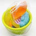 Beach Toys Set for Kids 3-10, Collapsible Sand Buckets with Beach Molds and Mesh Bag, Travel Toys for Toddlers Kids
