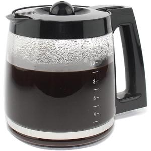 12-Cup Replacement Glass Carafe Pot Compatible with Hamilton Coffee Maker Models 46310, 49976, 49966, 49350, 49957, 49954, 49933, 49980A, 49980Z, 49983, 49618, 46300, 49950