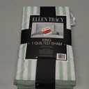 Sedefen Striped Duvet Cover Queen Size Green Stripe Cotton Bedding Set with White Stripes 3 Pieces Kids Boys Girls Vintage Pinstripe Reversible Soft Breathable Fall Duvet Cover Set with 2 Pillowcases