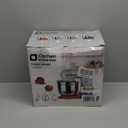 Kitchen in the box Stand Mixer, 5QT Two bowls Electric Food Mixer, 10 Speeds 3-IN-1 Kitchen Mixer for Daily Use with Egg Whisk,Dough Hook,Flat Beater (Black, 5QT)