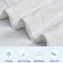 Cooling Blanket Comforter Queen Size, Cooling Blankets for Hot Sleepers and Night Sweats, The Cold Blanket for Queen Size Bed, White Summer Blanket Breathable Soft.