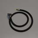 31" Upgraded Lengthened Tire Inflator Hose Adapter &Converting Nuts, Lock On Air Chuck with Hose and Tire Schrader Valve Fine Thread, for tire pump's Twist On Convert to Lock On Connection