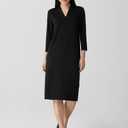 Stretch Jersey Knit Oval Dress, Size M 