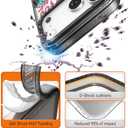 Rosarnnah for iPhone 17 Pro Case Cute - Compatible with Magsafe - Durable Shockproof 6.6 ft Drop Impact Phone Case - Funny Skeleton Halloween Horror Design (6.3") Black