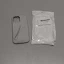 Soft Touch Silicone Lip Gloss Phone Case for iPhone 15/14/13, Minimalist Matte Design, Shockproof & Anti-Fingerprint Cover (Gray)