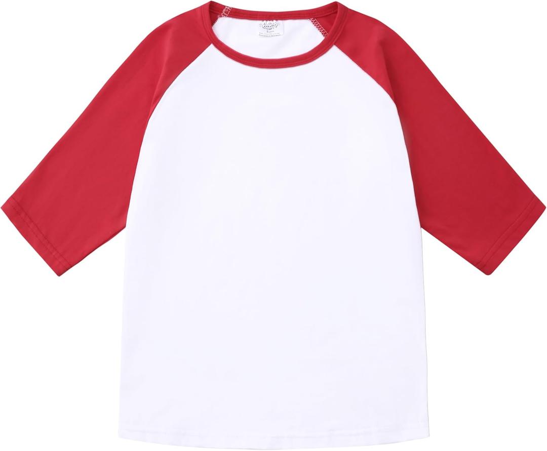 CREATOR Toddler Baby Girls Boys 3/4 Sleeve Shirts Raglan Shirt Baseball Tee Cotton T-Shirt, 5 Years Old