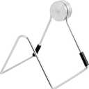 Luxshiny Magnetic Sponge Holder for Kitchen Sink Stainless Steel Sponge Drying Rack Space-Saving Dishwashing Cloth Holder Rustproof & Waterproof in Sink Organizer, Easy Install, Silver