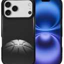 SmaMZ for iPhone 17 Pro Case, TL2 Basketball Shockproof Rugged Cover Dual Layer Soft TPU Hard PC Bumper Case Design for iPhone 17 Pro