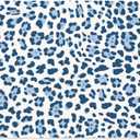 OTVEE Classic Blue Leopard Wrapping Papers, Gift Wrapping Paper Rolls, 5 Rolls, 58 * 23 inch Per Roll, Gift Wrap Wrapping Papers for Birthday, Bridal, Baby Showers, Valentine's Day, Morther's Day