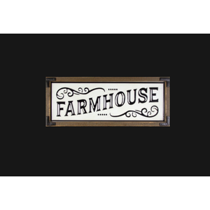 Patton Farmed Metal Farmhouse Sign 11×28 in