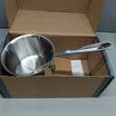 All-Clad D3 3-Ply Stainless Steel Sauce Pan with Lid 2 Quart, Induction, Oven Broiler Safe 600F, Multipurpose, Compatible w/ All Cooktops, For Restaurant or Home Kitchen, Pots & Pans, Cookware, Silver
