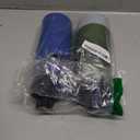 Insulated Water Bottle 2 Pack-16 oz Stainless Steel Vacuum Sports Water Bottle Wide Mouth Flask with Leakproof Spout Lid (Navy-Grass Green)