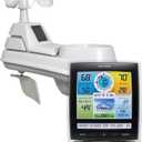 AcuRite Iris (5-in-1) Indoor/Outdoor Wireless Weather Station for Indoor and Outdoor Temperature and Humidity, Wind Speed and Direction, and Rainfall with Digital Display (01512M) (Color Screen)