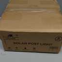 8 Pack Solar Post Cap Lights Outdoor Waterproof, Warm & Cool White, White | Fits 4x4 Wooden and Vinyl Posts,Fence Deck Post Lights, High-Brightness LEDs