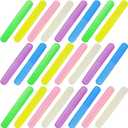 24PCS Plastic Toothbrush Case Six Colors Portable Dust-proof Toothbrush Cases Toothbrushes Holder for Daily and Travel Use 