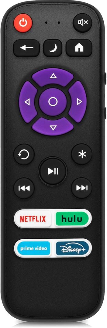 Replacement Voice Remote Control for RokuStick All smart TV TCL/Hisense/Onn/Sharp/Element/Philips Roku Smart TVs, Except with Roku Smart TV (1/2/3/4(HD/LT/XS/XD), Smart TVs 3rd Gen N0t for Samsung-TVs