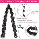 18 Inch Micro Braids Crochet Hair 240 Strands Brown Curly ZiZi Box Braids 8 Packs Mini Yanky Twisted Crochet Hair Micro Locs with Curly Ends Synthetic Braiding Hair Extension #33