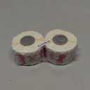 1000pcs Pink Bow Cherry Coquette Sticker Roll (2 Rolls), Watercolor Aesthetic Fruit Decorative Decals, Red & Pink Cherry with Bow Self-Adhesive Stickers for Water Bottle Scrapbook Decor