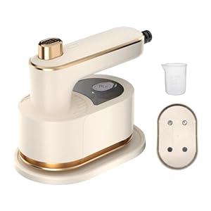 M-MAX Mini Travel Steam Iron for Clothes with Dual Voltage, Portable Lightweight Handheld Steamer, Quick Heat Up, Non-Stick Soleplate, Ideal for Home, Dorm and Sewing