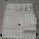 GAXmi Dish Drying Rack Over The Sink Dish Drainer with Drainboard Utensil Holder, 1-Tier White