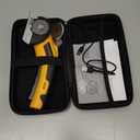 Cordless Electric Scissors,Rechargeable Cardboard Cutter, 4V Upgrade Motor Electric Box Cutter with 2 Blades, Safety Lock & LED Light, Powerful Cutting for Cardboard Box, Plastic, Leather