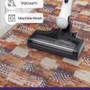 DEXI Hallway Runner Rug, 2x5 Distressed Non Slip Runners Carpet, Boho Vintage Soft Thin Indoor Rug, Stain Resistant Washable Entry Mat for Entryway Kitchen Laundry Room Living Room, Brown Blue