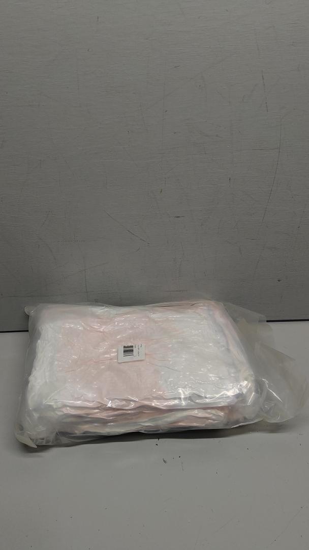 KICMOR Light Pink and White Rugs for Bedroom Girls, 4x6 Fluffy Fuzzy Checkered Shag Area Rug Shaggy Bedside Carpet, Soft Plush Cute Rug for Toddler Kids Baby Nursery Teen Dorm Living Room Home Decor