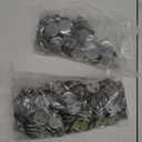 300 Pieces Blank Button Making Supplies Round Badge Button Parts Metal Button Pin Badge Kit for Button Maker Machine, Including Metal Shells Back Cover and Clear Film (Tinplate, 1.46 Inch)