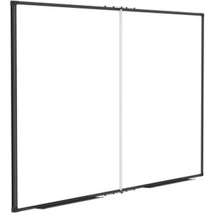 Magnetic Dry Erase White Board 48x36 Inch, 4x3 WhiteBoard Foldable Aluminum Frame Wall Mounted Dry Erase Board for School Office and Home