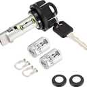 Ignition Switch Lock Cylinder and Door Lock Cylinder Set with Keys Compatible with Chevy C/k Pickup Compatible with GMC C/k Pickup (1995-1997)